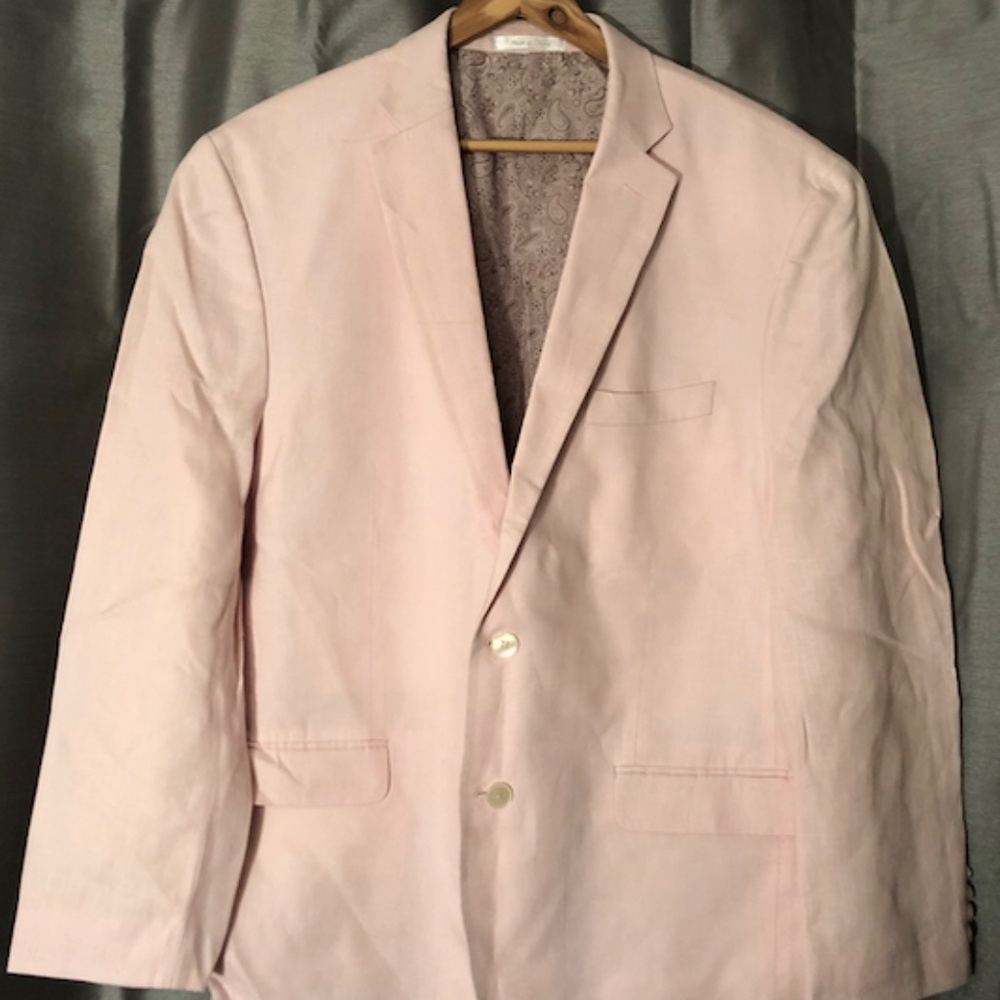 Ralph Lauren Pink Linen Blazer (44 Regular)